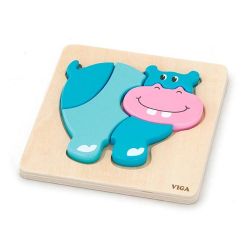 Pierwsze puzzle maluszka - hipopotam (box)