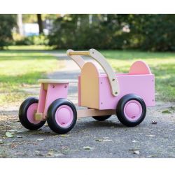 New Classic Toys - Drewniany rower cargo różowy