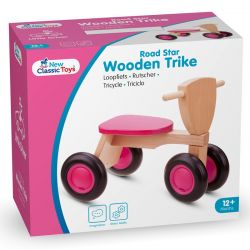 New Classic Toys - Drewniany rower balance różowy