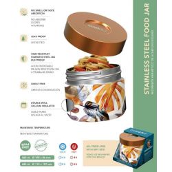 Quokka Whim Food Jar - Lunchbox termiczny / termos obiadowy 600 ml (Autumn)